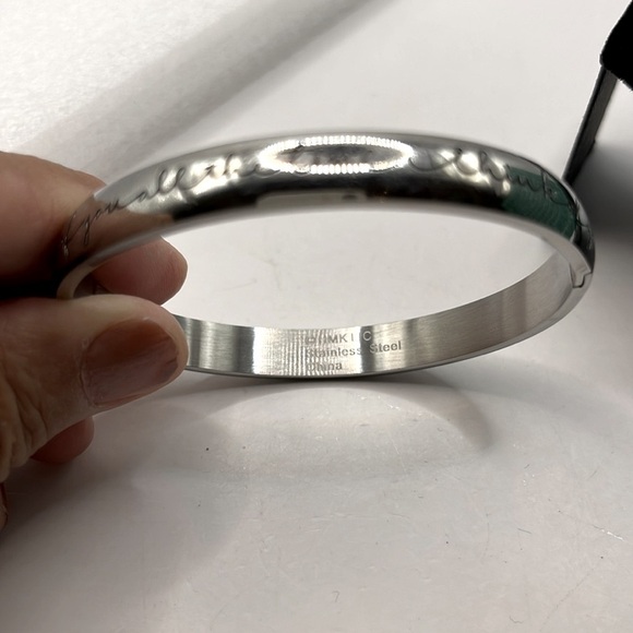 Bracelet VTG HMK LIC  I Think of You All The Time Stainless Steel - Picture 3 of 12